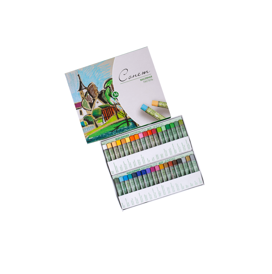 Set of oil pastels "Sonet", 36 colors