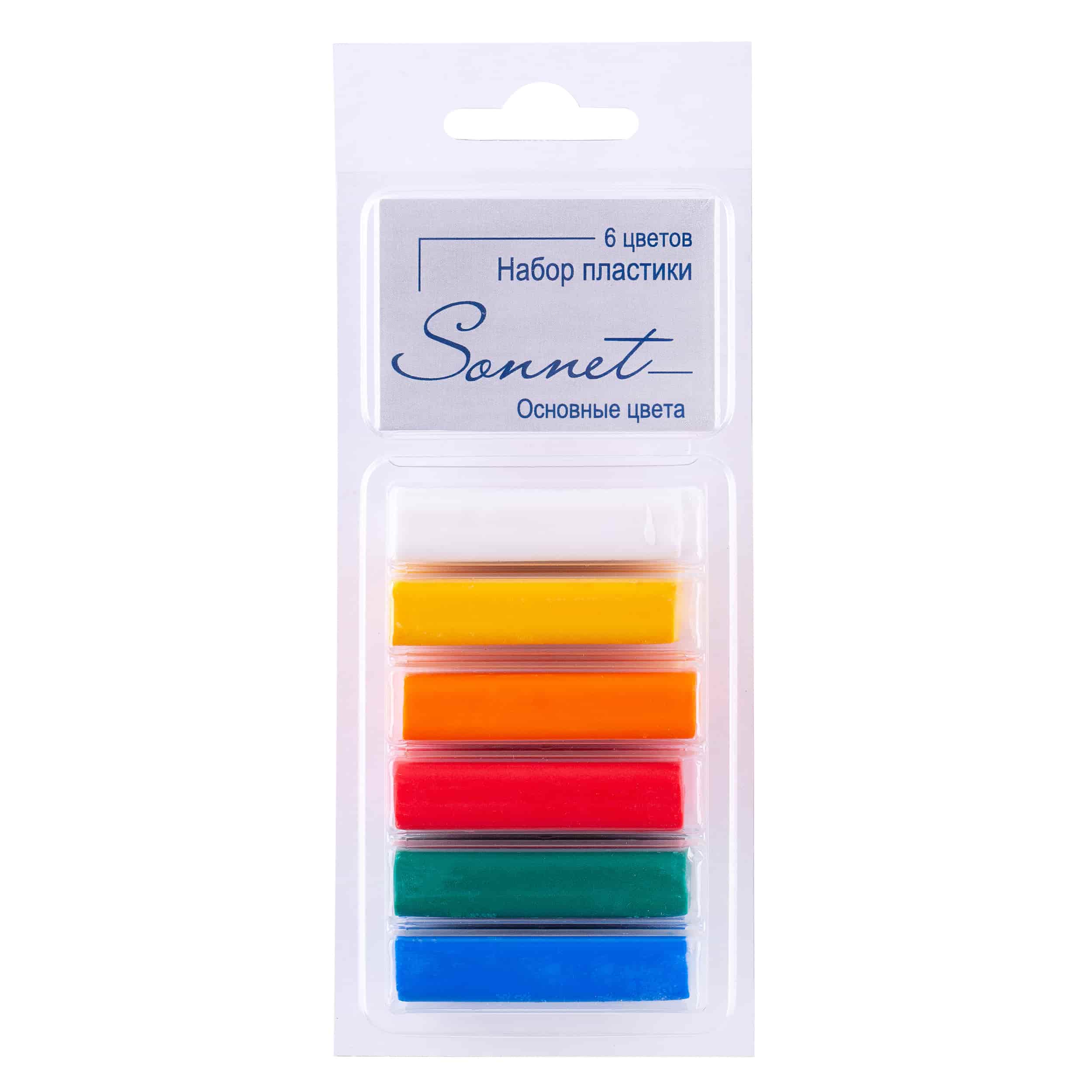 Set of plastic "Sonnet" Primary colors, 6 colors, 120g