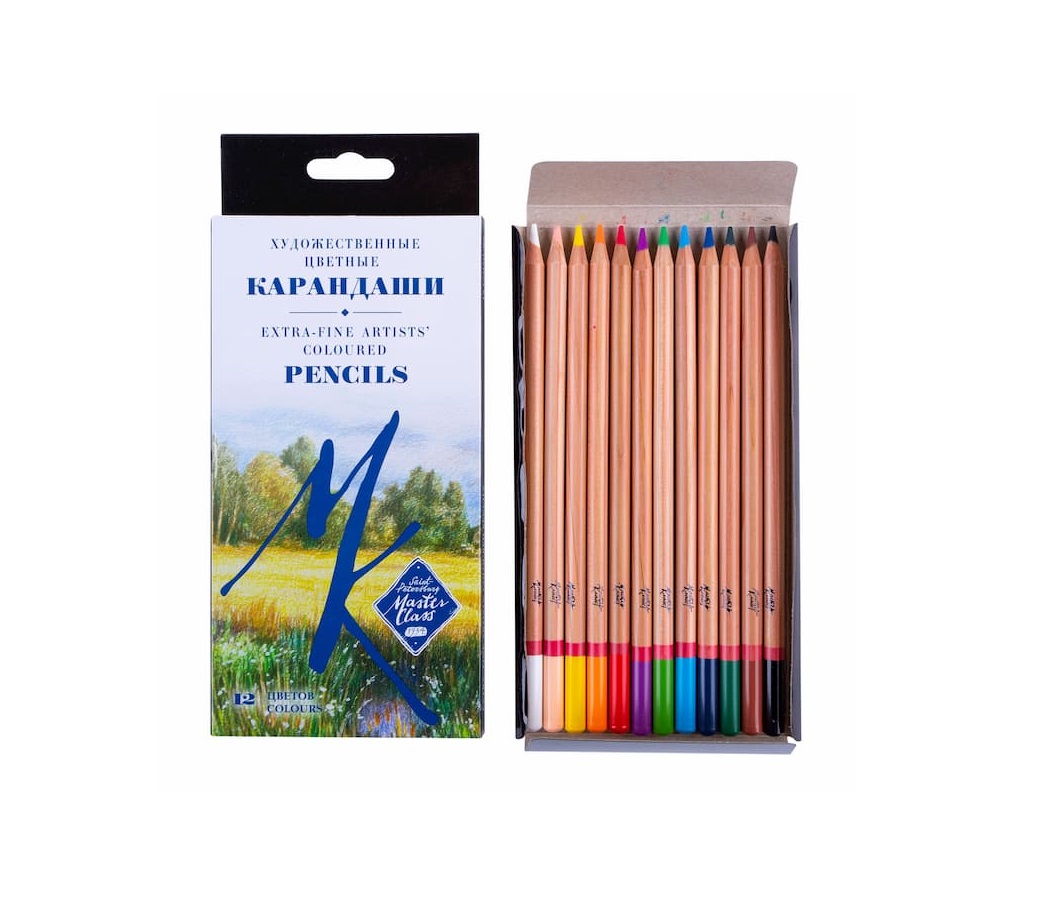 A set of colored pencils professional "Master Class", 12 colors