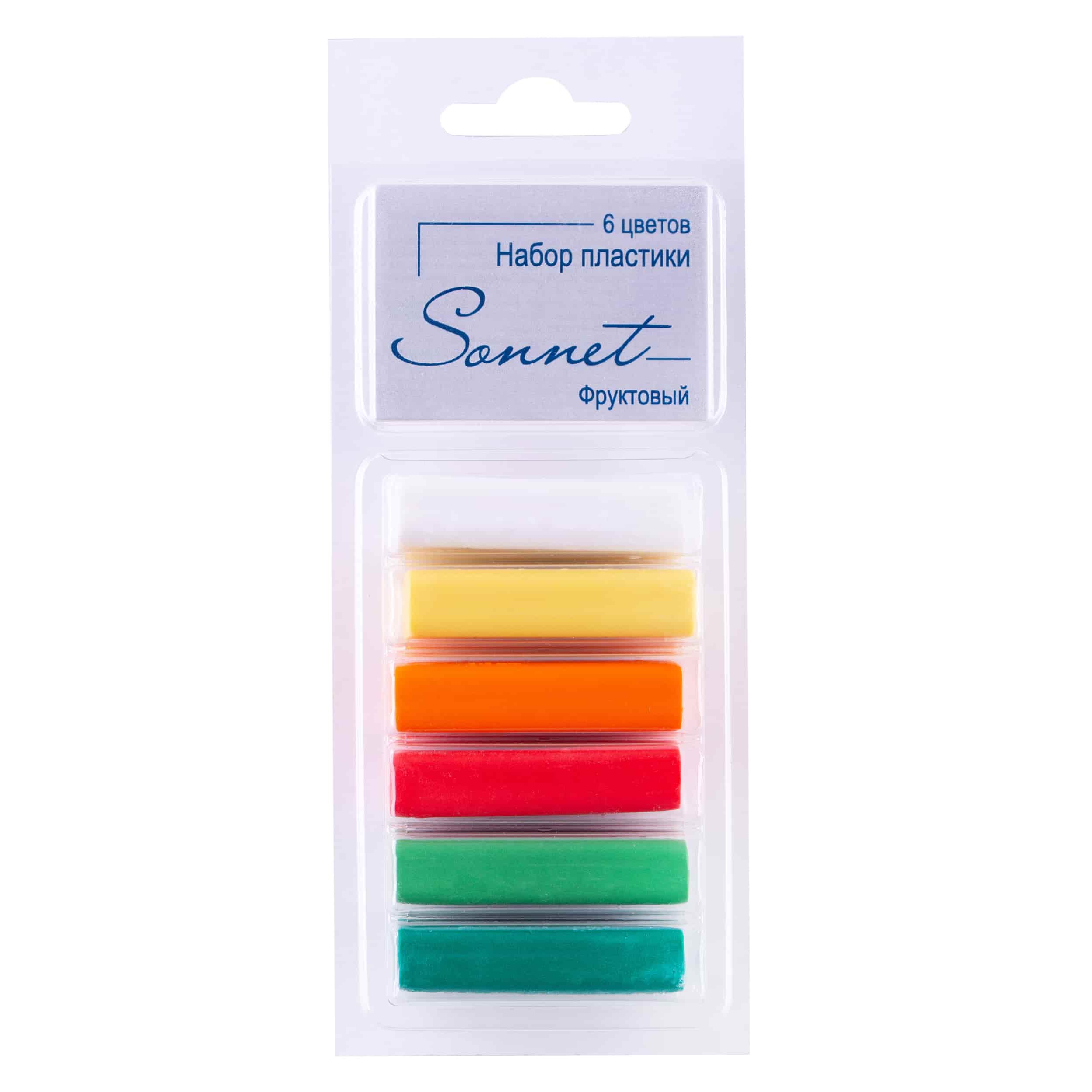 A set of plastic "Sonnet" Fruit, 6 colors, 120 g