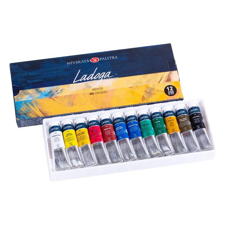 Oil painting set "Ladoga", 12 colours