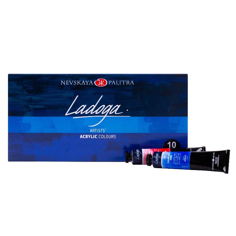 Acrylic painting set "Ladoga", 10 colours