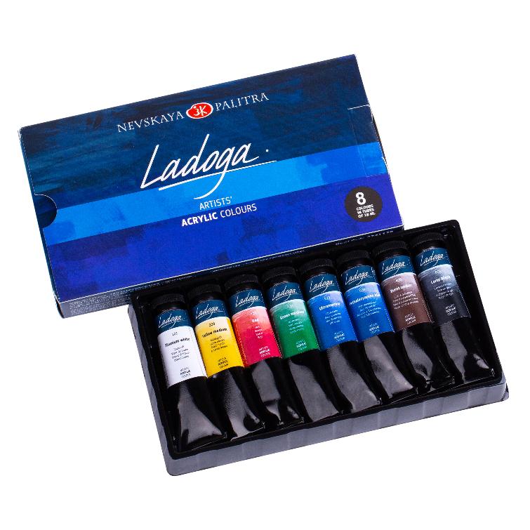 Acrylic painting set "Ladoga", 8 colours