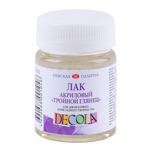 Lacquer Acrylic triple gloss "Decola", 50 ml