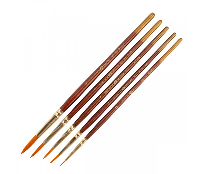 Synthetic Round Paintbrushes «Decola»