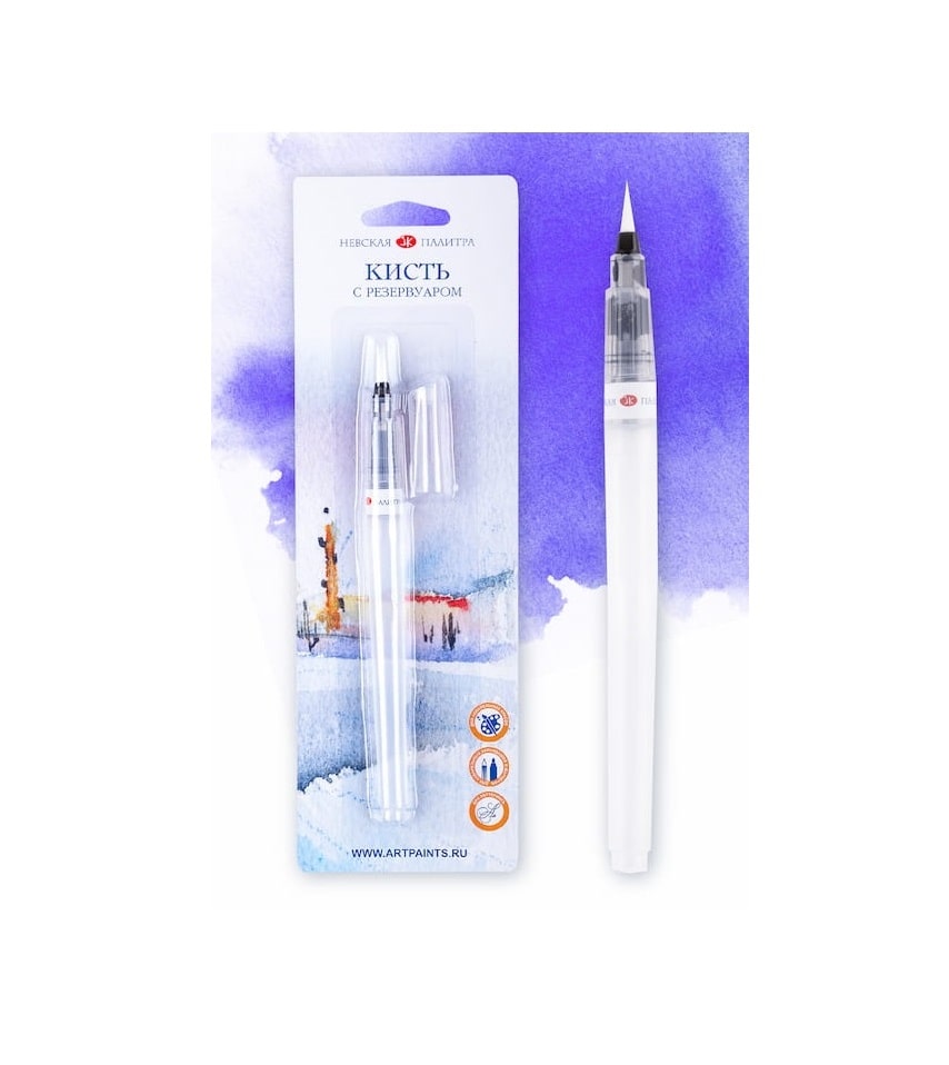 Brush with a reservoir "Neva Palette" round, 4 mm